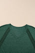 Crochet Lace Detail Oversized Tee